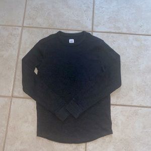 Boys thermal charcoal grey long sleeve